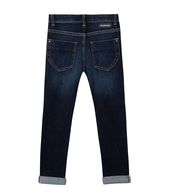 Slim fit jeans met geborduurde motieven image number 1