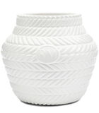 Vase blanc, Pot de fleurs - RM Paloma Braided - Porcelaine image number 0