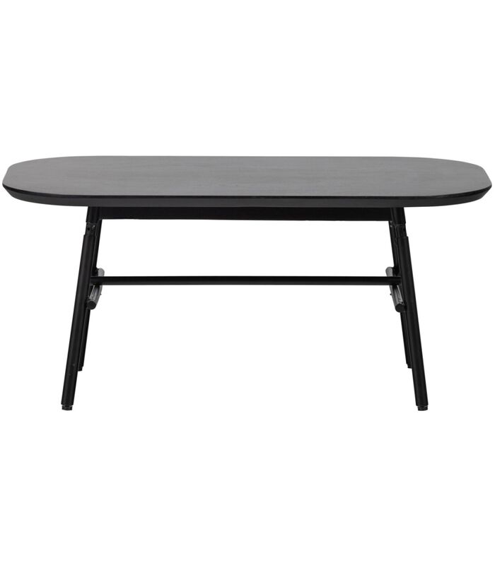 Table Basse - Bois De Manguier/Métal - Noir - 43x100x60  - Elegance image number 1