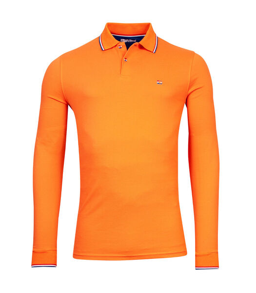 Orange Dutch Polo LS