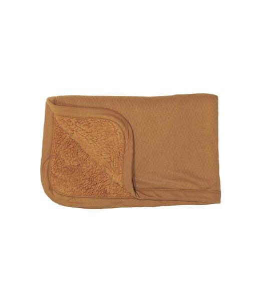 Organic Carrier Blanket Double Layer Toffee - 75x100 cm
