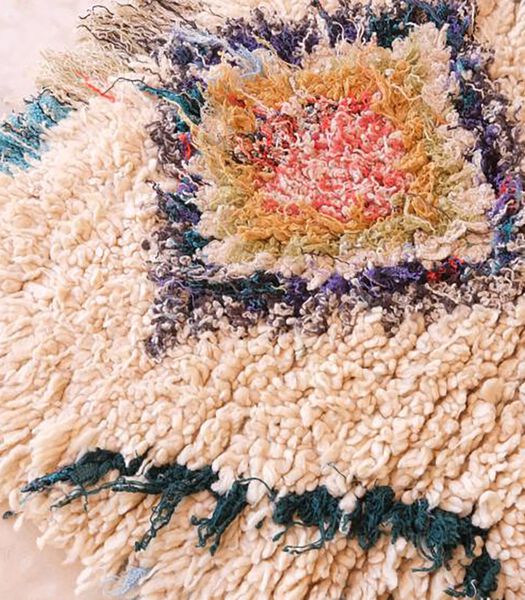 Marokkaans berber tapijt pure wol 163 x 72 cm