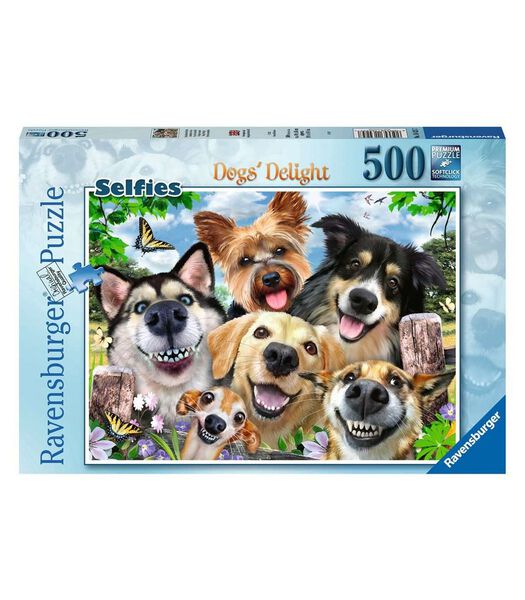 puzzel Vrolijke honden - legpuzzel - 500 stukjes