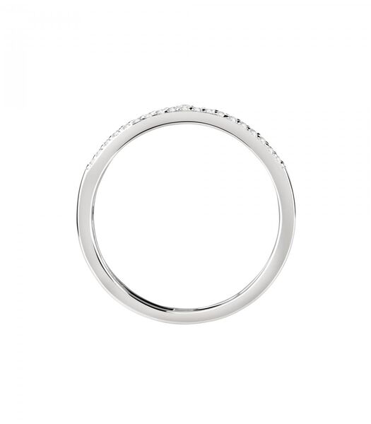 ESSENTIËLE Rhodium zilveren ring