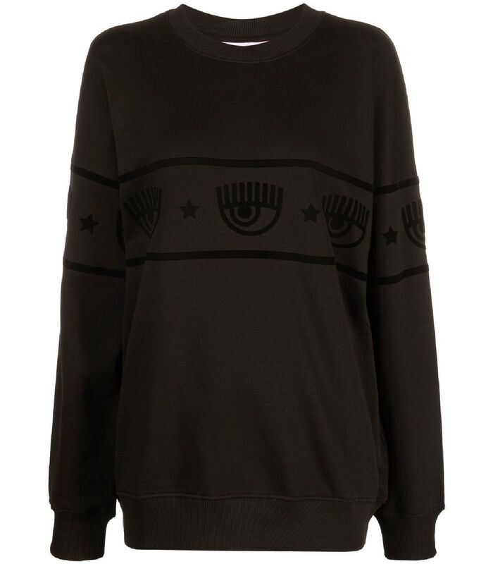 Zwart Katoen Sweatshirt image number 0
