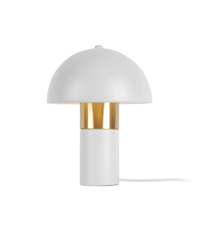 Lampe de table Seta - blanc/or - Ø20x26cm image number 0