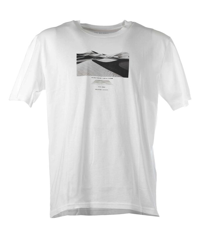T-Shirt Selected Slhrelaxmorrey Print Ss O-Hals T-Shirt W image number 0