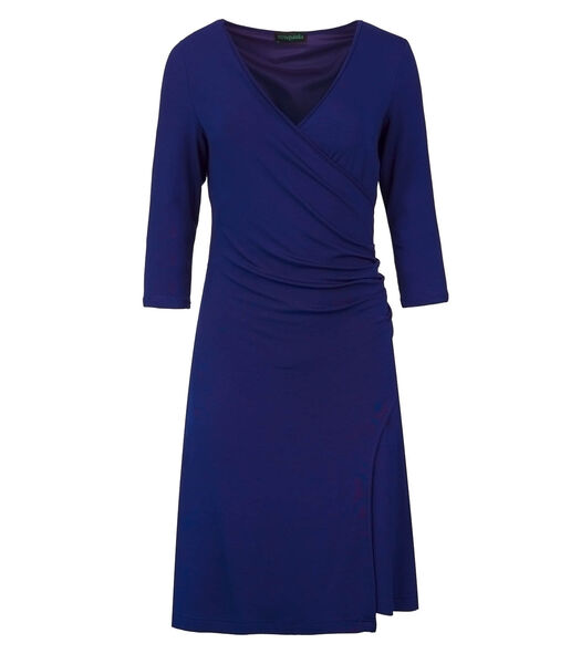 Robe bleu électrique façon portefeuille en tissu durable