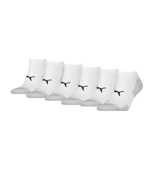 Socquettes de sport matelassées (lot de 6 paires) Blanc