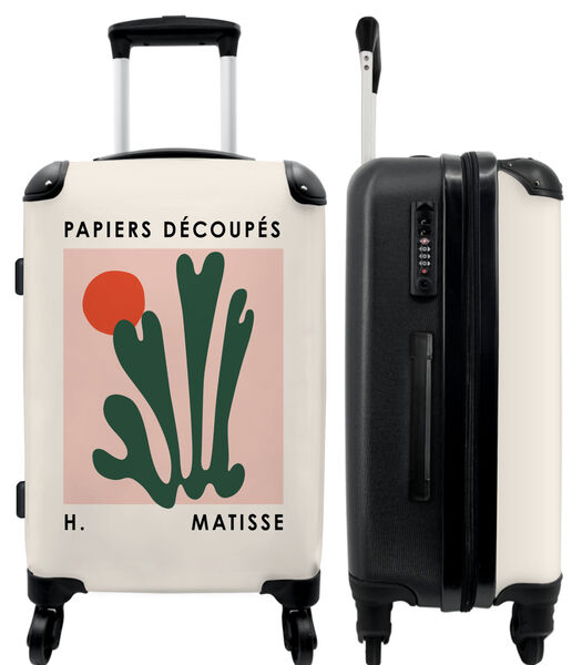 Valise spacieuse avec 4 roues et serrure TSA (Art - Abstrait - Henri Matisse - Soleil - Formes)
