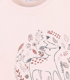 T-shirt met lange mouwen en bambi print, lichtroos image number 2