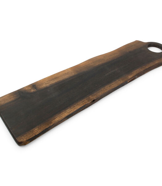 Planche à servir 60x15xH1,5cm bois noir Chop