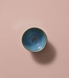 Schaal Lotus 15 cm 1 l Turquoise Stoneware 2 stuk(s) image number 2