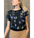 Tunique blouse avec dessin floral image number 0