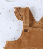 Set robe + t-shirt, fleuri/caramel image number 3