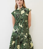 Mouwloze jurk met print all-over image number 1