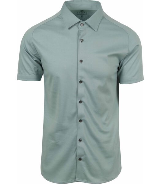 Short Sleeve Jersey Overhemd Mintgroen