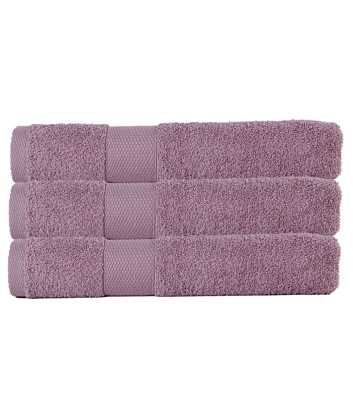 Set van 3 handdoeken badstof 50x90 cm 500 gr/m² image number 0