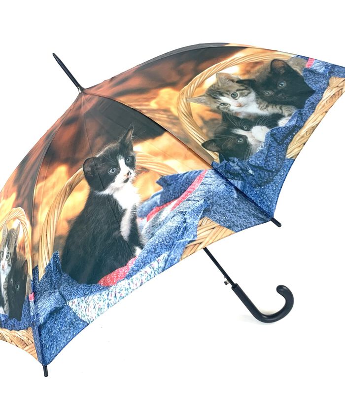Parapluie Dame Long Ac Bébé Chat panier image number 0