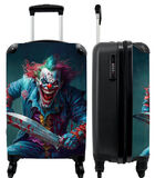 Ruimbagage koffer met 4 wielen en TSA slot (Clown - Horror - Mes - Kleding - Portret) image number 0