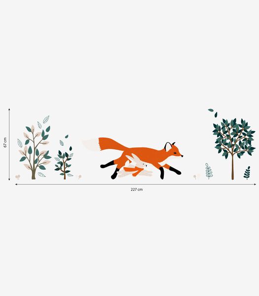 Stickers renard et lapin M. Fox, Lilipinso