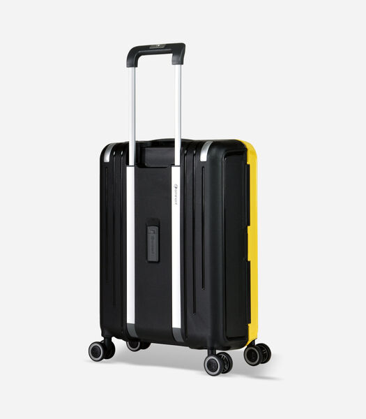 Vertica Handbagage Koffer 4 Wielen Zwart/Geel