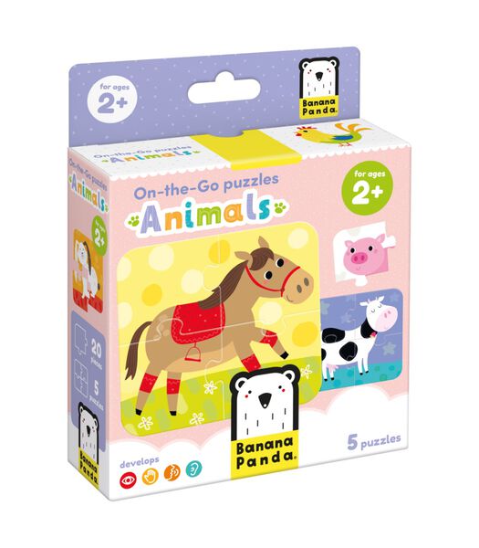 Puzzle avec des animaux pour enfants 20 pièces 2+