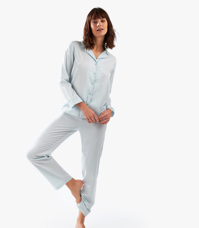 Essentiel - Lange Pyjama  katoensatin image number 0