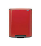 Poubelle à pédale, 2 x 30 litres - Passion Red image number 0