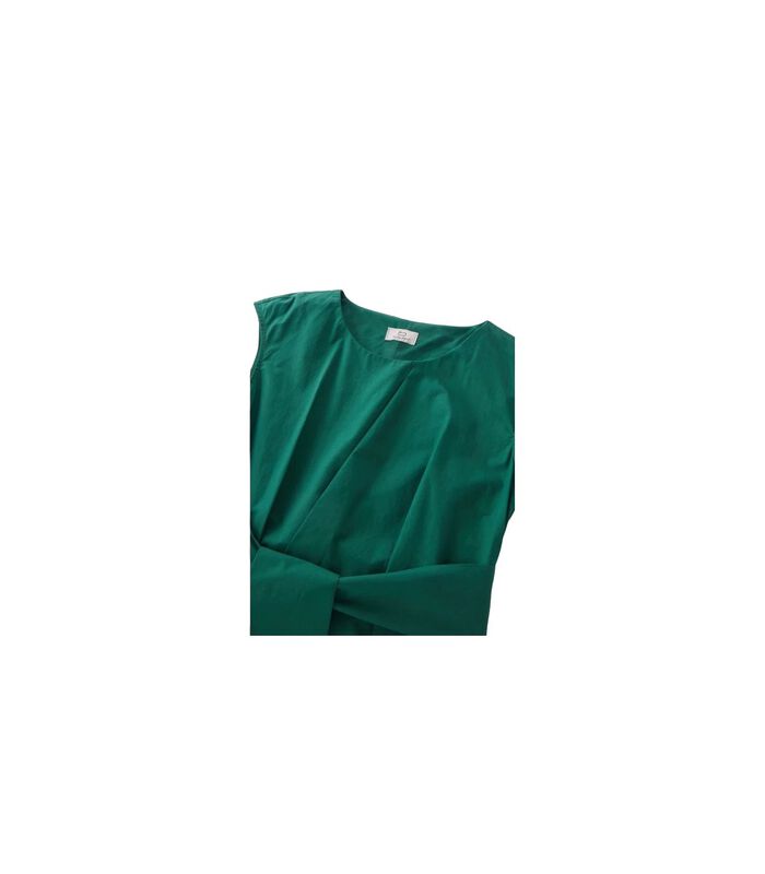 Woolrich Poplin Short Dress Evergreen WWDR0100631 image number 3