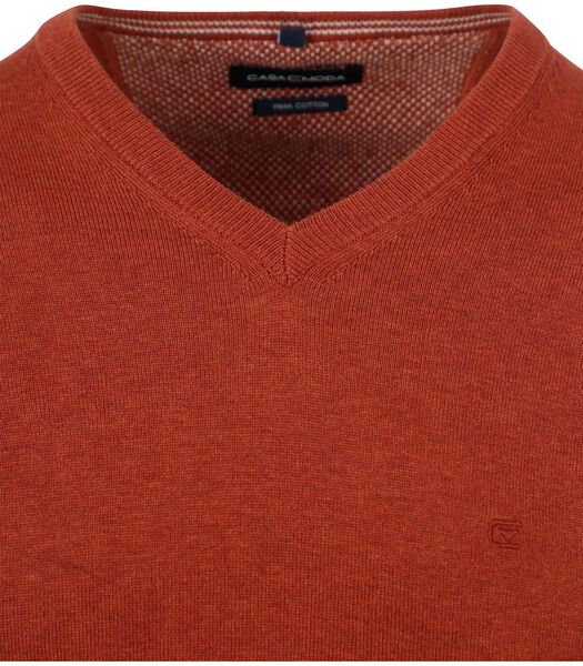 Pullover V-Hals Oranje