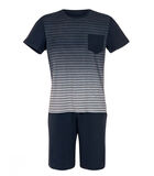 Pyjama short t-shirt Attis bleu image number 2