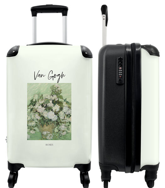 Valise spacieuse avec 4 roues et serrure TSA (Art - Van Gogh - Fleurs - Vieux maître)