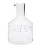 RM A Boire Sur Place Waterkan glas - met tekst (ØxH) 16.5x26.5 cm image number 2