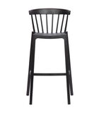 Lot de 2 chaises d'interieur et d'exterieur - Plastique - Noir - 103x54x51 - Bliss image number 1
