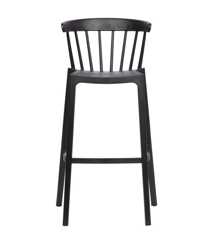 Lot de 2 chaises d'interieur et d'exterieur - Plastique - Noir - 103x54x51 - Bliss image number 1