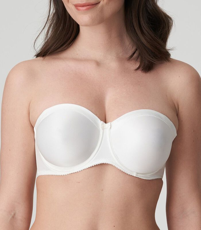 SATIN natuur strapless bh zonder mousse image number 0