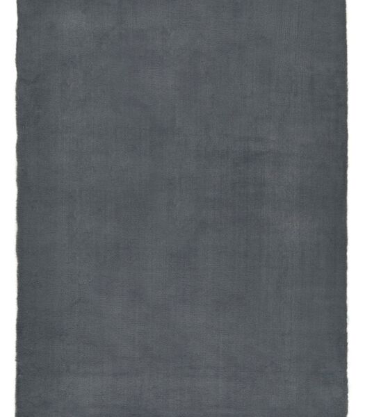 Gezellig faux bont tapijt - grijs