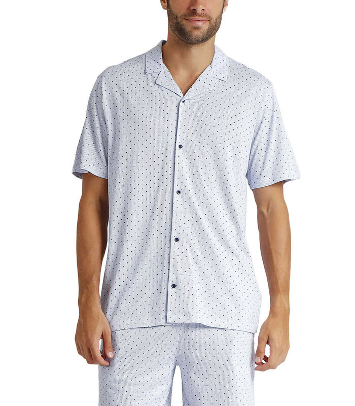 Pyjama short chemise Stripes And Dots image number 0