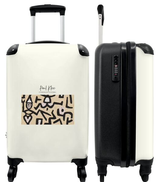 Ruimbagage koffer met 4 wielen en TSA slot (Kunst - Paul Klee - Line Art - Oude meester)