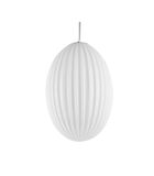 Hanglamp Smart - Ovaal Glas Opaal Wit - Large - 30x44cm image number 1