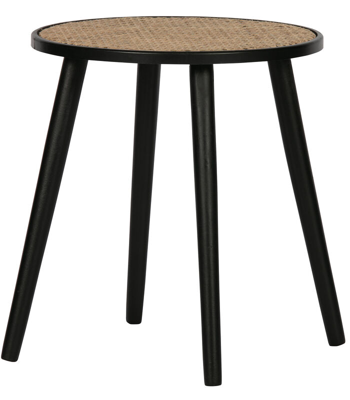 Table d'appoint - Pin - Noir/naturelle - 44x39x39 cm - Ditmer image number 0