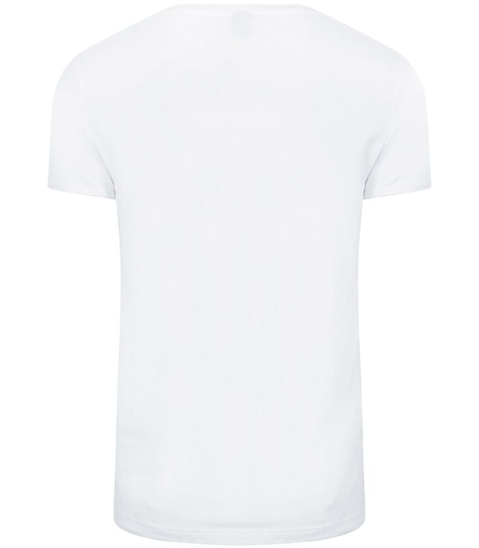 Vibamboru T-Shirt Diepe V-Hals Wit 2-Pack image number 4