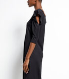 Asymmetrische zwarte jurk MASHEL image number 1