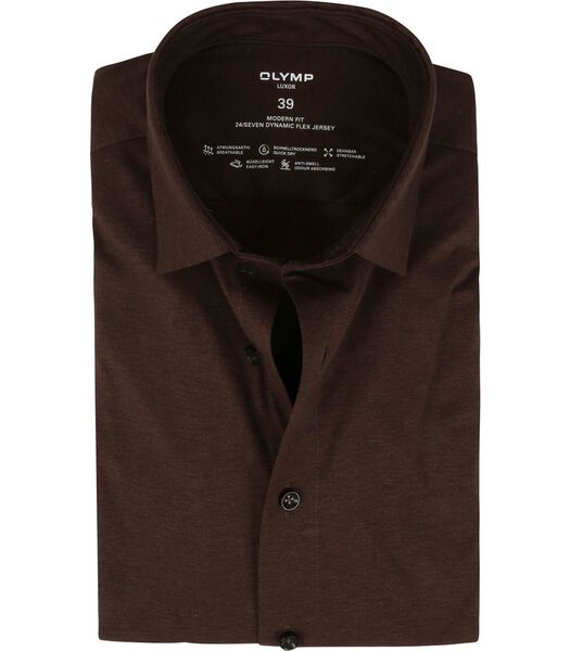 OLYMP Luxor Overhemd Modern Fit Bruin