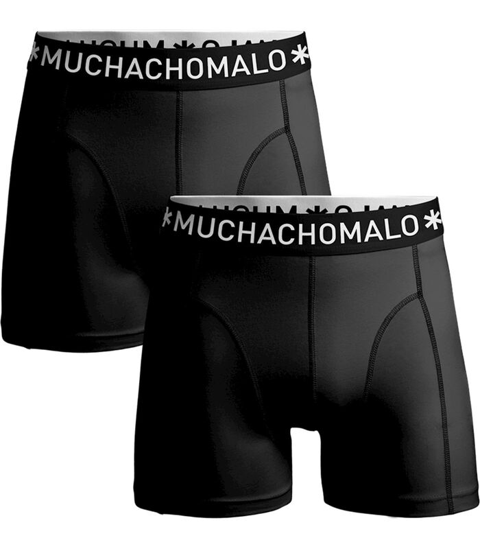 Muchachomalo Boxershorts Microfiber 2-Pack Zwart image number 0