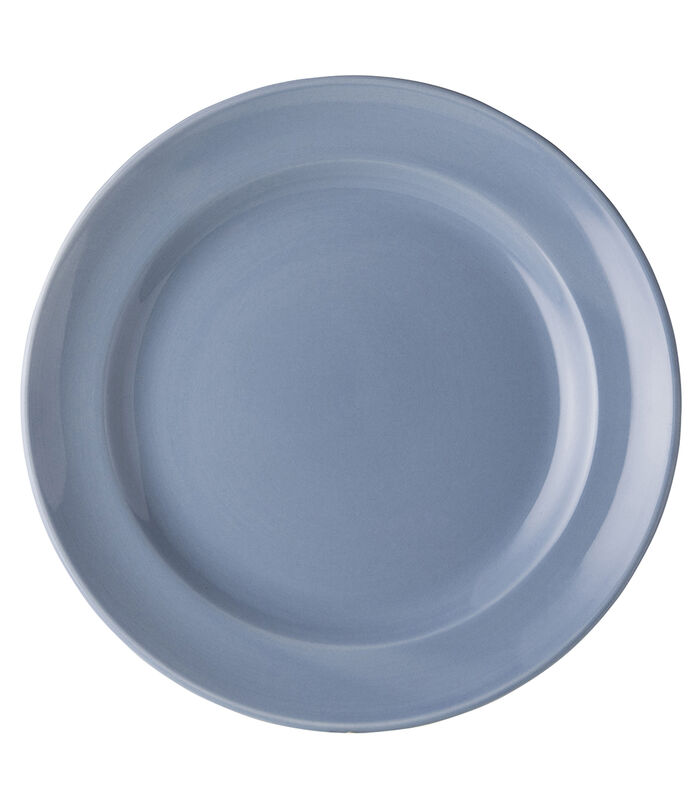 Assiette plate unie 25,5cm - Fleurs Bleues image number 0