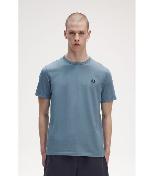 T-Shirt Ringer M3519 Blauw