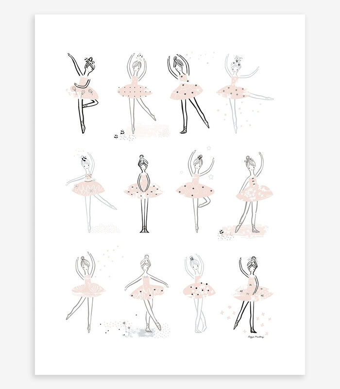 Affiche seule danseuses classiques Ballerina, Lilipinso image number 0