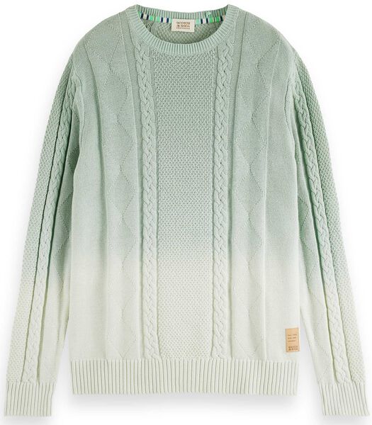 Scotch&Soda Gradient Cotton Cable Knit Pullovers
